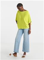 JD WILLIAMS Lime Batwing Knitted Jumper 12-14