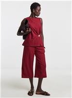 JD WILLIAMS Cropped Bubble Textured Trousers 18