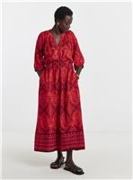 JD WILLIAMS Border Print Maxi Dress 12