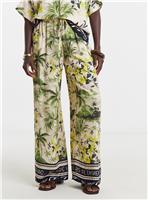 JD WILLIAMS Linen Mix Wide Leg Trousers 24