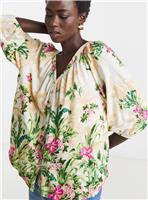 JD WILLIAMS Collarless Button Through Blouse 14