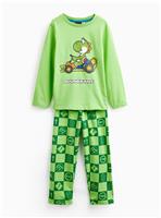 Green Mario Kart Yoshi Pyjama Set 11-12 years