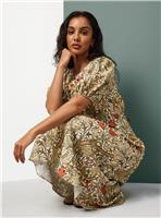 Tu x Morris & Co. Golden Lily Print Midaxi Tea Dress 8