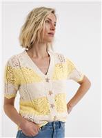 JD WILLIAMS Crochet Patchwork Cardigan 12-14