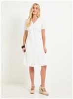 WALLIS Petite Cotton Cutwork Detail Mini Dress 20