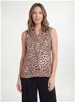 WALLIS Petite Leopard Print Button Sleeveless Top 14