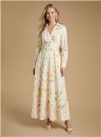 OASIS Cotton Poplin Maxi Occasion Shirt Dress 16