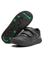 TOEZONE Noah Boys Black Rip Tape Dinosaur Character School Shoes 10 Infant