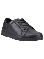 HUSH PUPPIES Madden Leather Trainer Black 7
