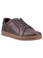 HUSH PUPPIES Madden Leather Trainer Brown 12