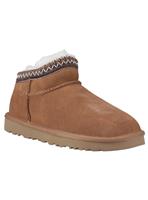HUSH PUPPIES Sloane Suede Bootie Slippers Tan 3