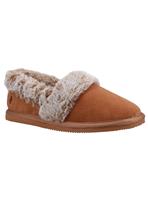 HUSH PUPPIES Ariel Suede Slippers Tan 8