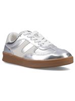 HUSH PUPPIES Maura Leather Trainers Silver 5