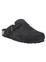 HUSH PUPPIES Jade Suede Mule Slippers Black 9