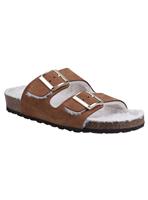 HUSH PUPPIES Jessie Suede Mule Slippers Tan 5