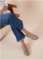 DOROTHY PERKINS Taupe Leoni Faux Suede Chunky Loafers Wide Fit 5
