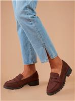 DOROTHY PERKINS Brown Leoni Faux Suede Chunky Loafers 4
