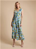DOROTHY PERKINS Sleeveless Drawstring Waist Tiered Midaxi Dress 16