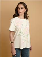 OASIS Placement Vintage Floral T-Shirt 10