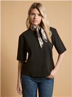 OASIS T-Shirt With Printed Patchwork Neck Scarf 14