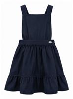 LELLI KELLY Becky Bow Detail Ruffle Pinafore Dress Navy 4-5 years