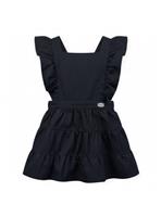 LELLI KELLY Bryony Tiered Pinafore Dress Navy With Adjustable Ruffle Straps 4-5 years