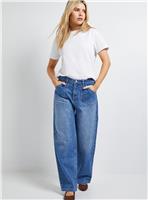 DOROTHY PERKINS Wide Leg High Waist Denim Jeans 12