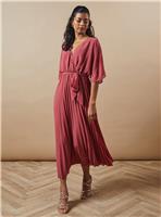 OASIS Petite Occasion Kimono Sleeve Pleated Midaxi Dress 10