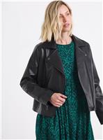 JD WILLIAMS Faux Leather Biker Jacket 26R