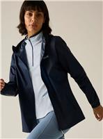 REGATTA Womens Waterproof Pack It Jacket III Navy 14