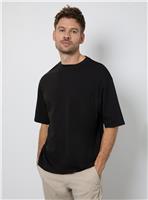 BURTON Black Oversized Crew Neck T-Shirt L