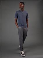 BURTON Dark Blue Grandad Neck T-Shirt L