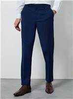 BURTON Royal Blue Textured Slim Fit Suit Trousers 34S