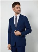 BURTON Royal Blue Textured Slim Fit Suit Jacket 38S