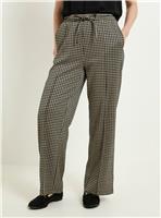WALLIS Dogtooth Ponte Drawstring Trouser 16