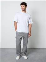 BURTON Light Grey Straight Fit Cargo Jogger L