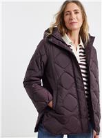 JD WILLIAMS Burgundy Short Quilted Jacket 10