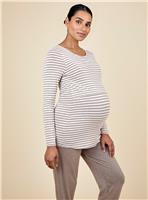 JOJO MAMAN BB Stripe Maternity and Nursing Pyjamas Set M