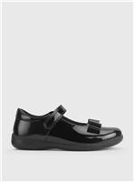 START-RITE Bella Black Patent Leather School Shoes 2.5