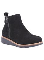 HUSH PUPPIES Libby Suede Ankle Boots Black 3