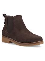HUSH PUPPIES Water Resistant Suede Chelsea Maddy Boots Brown 4