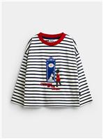 JOJO MAMAN BB London Guard Applique Flap Top Cream 2-3 Years