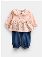 JOJO MAMAN BB Woodland Top and Legging Set Pink 6-12 months