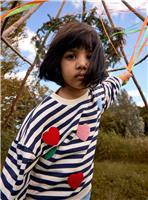 JOJO MAMAN BB Boucle Heart Tulle Sweatshirt Navy Blue 12-18 months