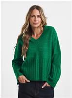 JD WILLIAMS Sponge V Neck Jumper With Wool Green 28-30