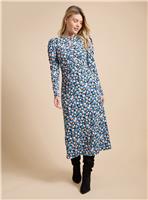DOROTHY PERKINS Floral Keyhole Jersey Midi Dress 12