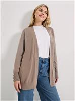 DOROTHY PERKINS Stone Longline Button Cuff Cardigan M