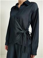 WALLIS Denim Look Tie Side Shirt Co-Ord 12
