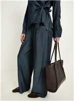 WALLIS Denim Look Wide Leg Trouser Co-Ord 12