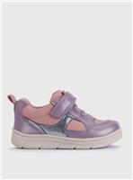START-RITE Stride Mauve Silver Leather Mix 4 Infant